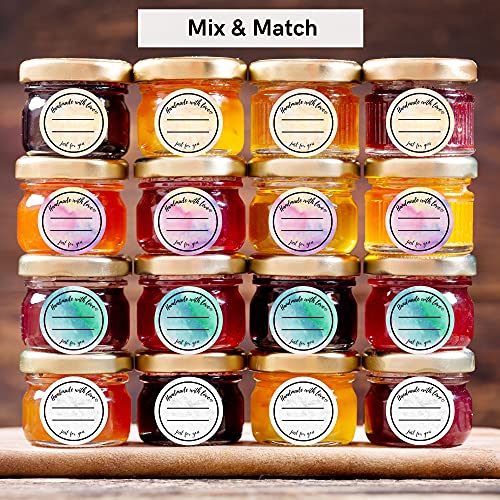 Mobiusea Creation Handmade With Love Labels Roll | 2 Inch Round Cut | 500 Labels For Homemade Goods, Handmade Stickers , Small Business Supplies, Soap Candle Canning Supplies #TOP4