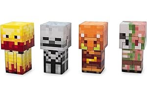 Minecraft Mini Light Fury Nightlight Desk Lamp, Primitive, Battery Powered LED Bedroom...