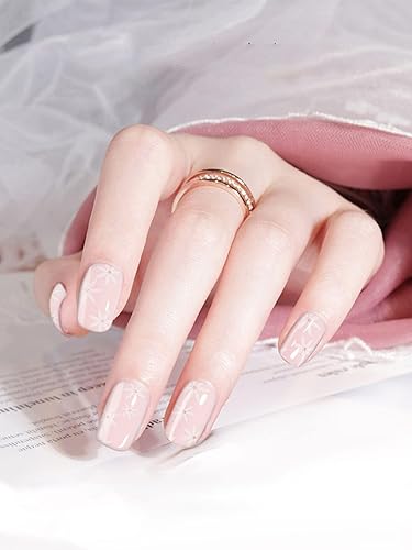 Miniatura 2 de Kalolary 20 tiras de esmalte de uñas de gel, adhesivo de envoltura completa, calcomanías de gel impermeables con lima de uñas y palo (requiere