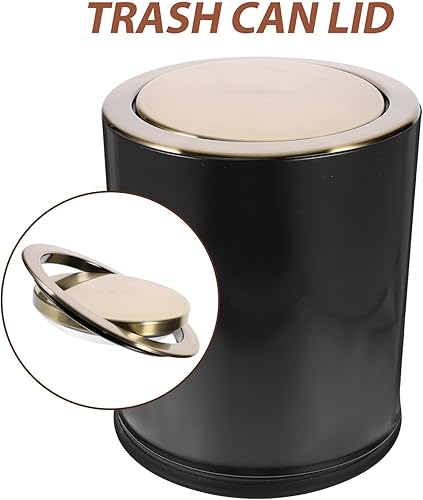 Miniatura 6 de Cabilock Cubierta de cubo de basura de tipo incrustado, tapa de cubo de basura de encimera, tapa de solapa de equilibrio de acero inoxidable, tapa