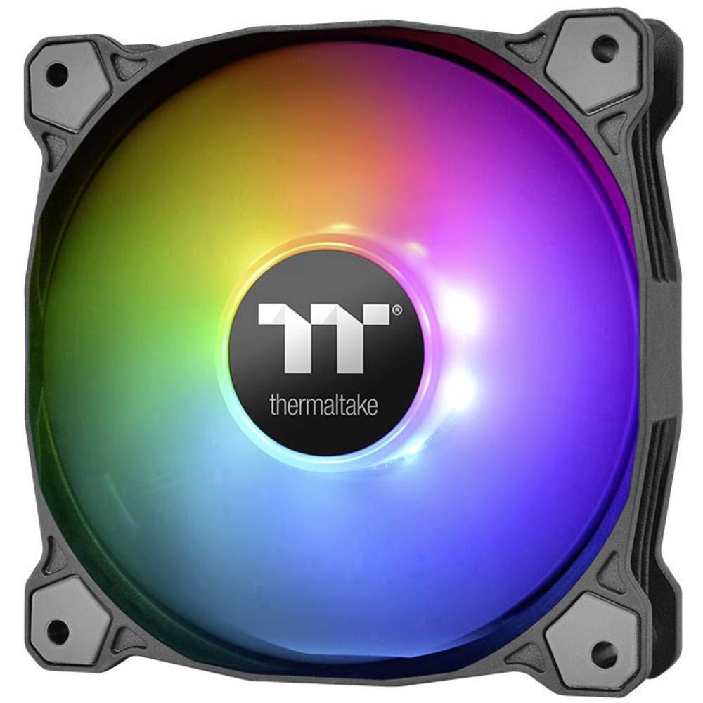 Thermaltake Pure 12 ARGB - Pack de 3 Ventiladores, Color Negro
