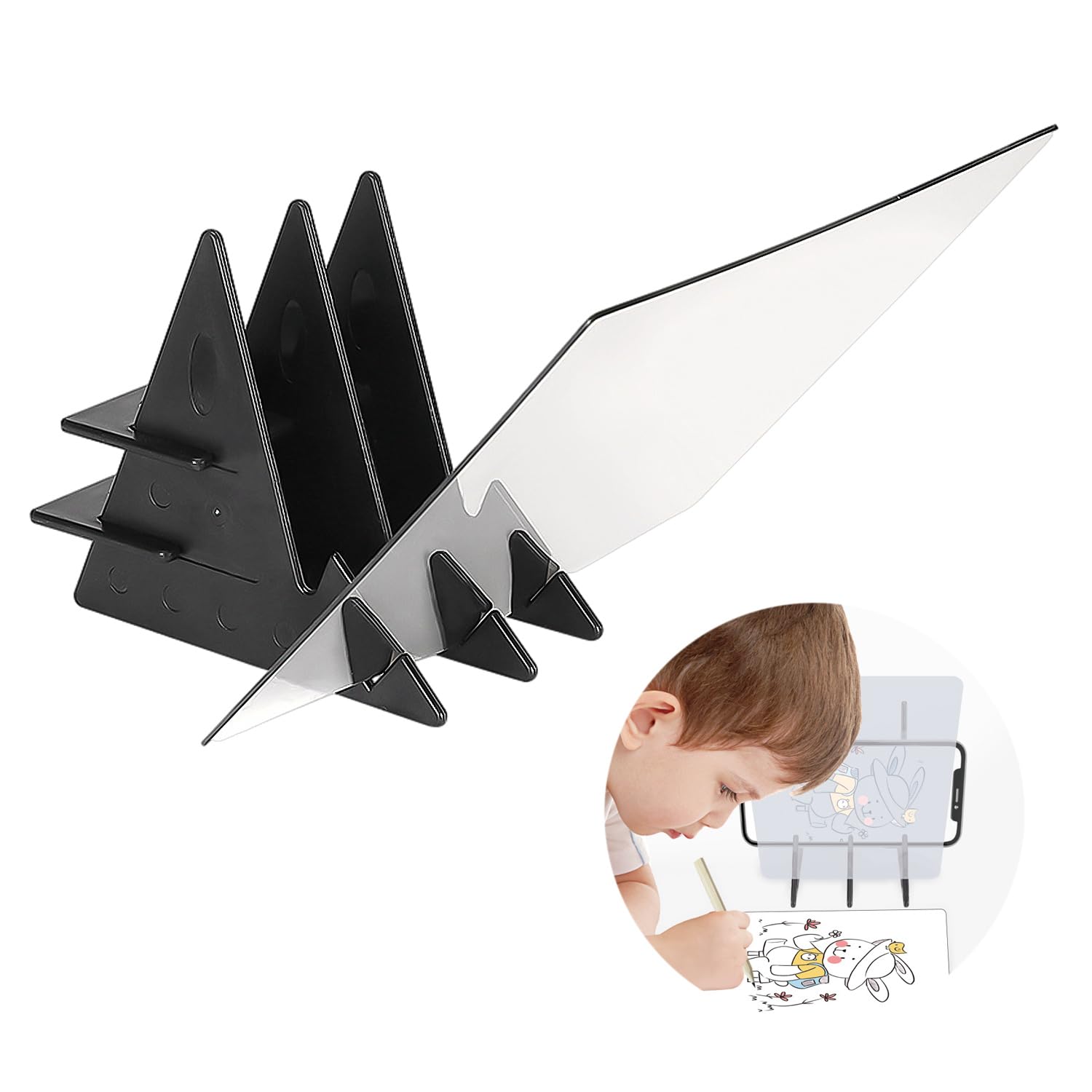 1 unidad de tablero óptico de dibujo para niños, proyector de bocetos portátil, ayuda de dibujo impermeable, adecuada para papel, tela, perfecta para principiantes, amantes de la animación