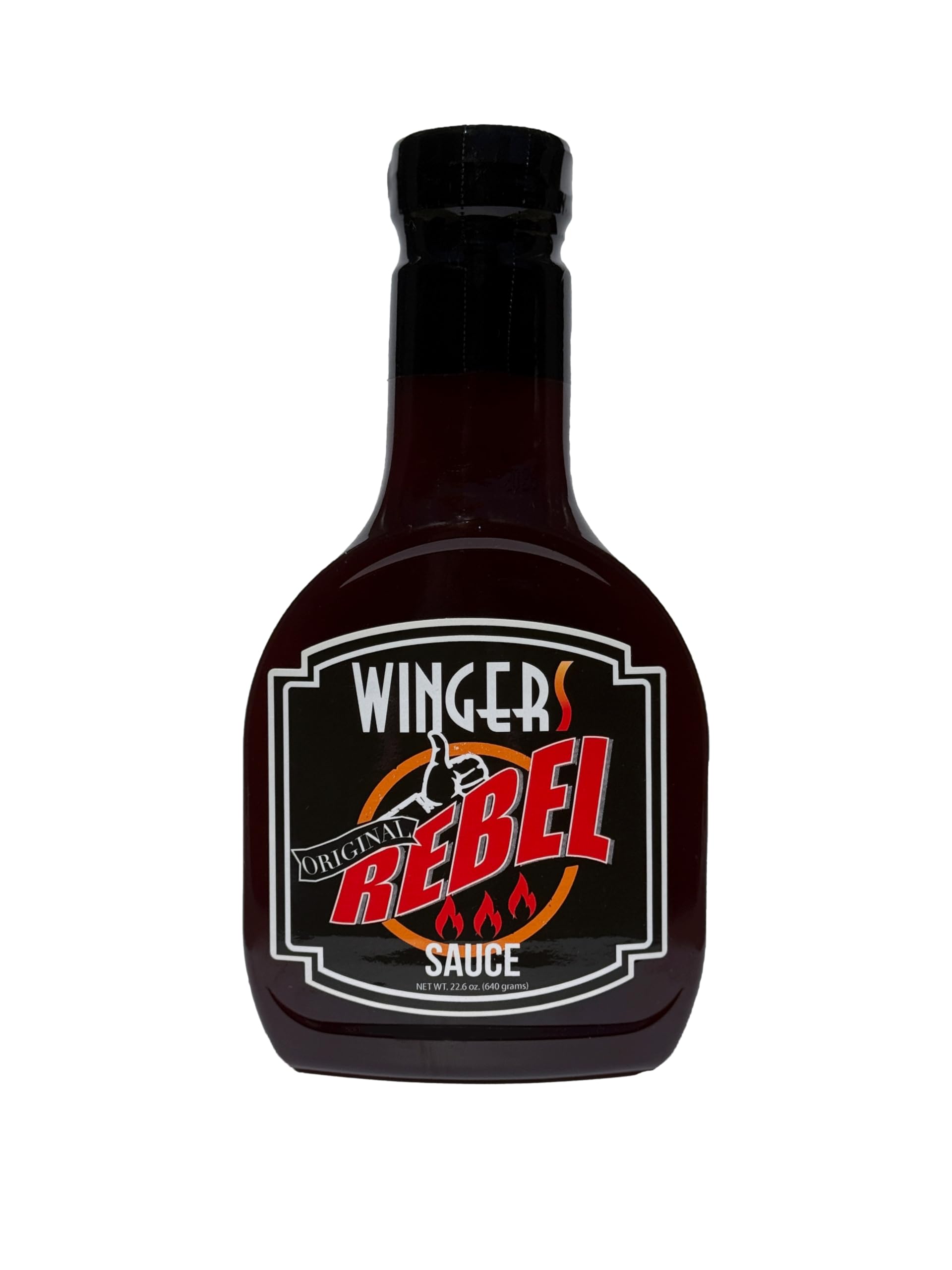 Rebel Sauce – Original Sweet & Spicy Wing Sauce with Extra Heat, 22.6 oz – Bold Grilling & Dipping for Chicken, Ribs, Burgers, and More – Gluten-Free, Vegan, No HFCS (1 Bottle)