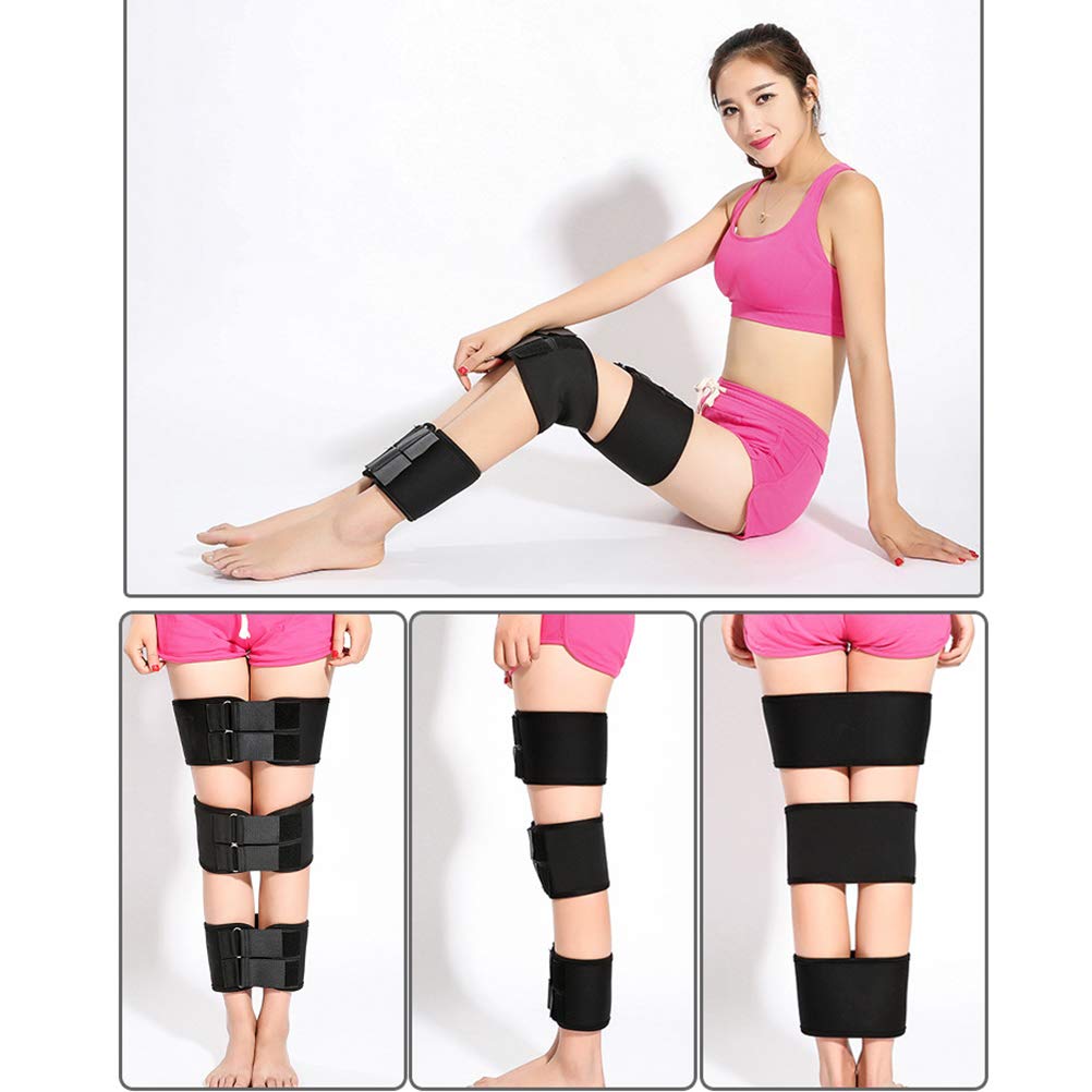 Rückenstütze, 3 Stück, O/X-Beine, Haltungskorrektur, Gürtel, Hosenträger, Bandage, Orthesenkorrektur, Bandagengürtel für Oberschenkel, Knieschützer, Stützkorrektur, Rückenhaltungskorrektur (Größe: 3