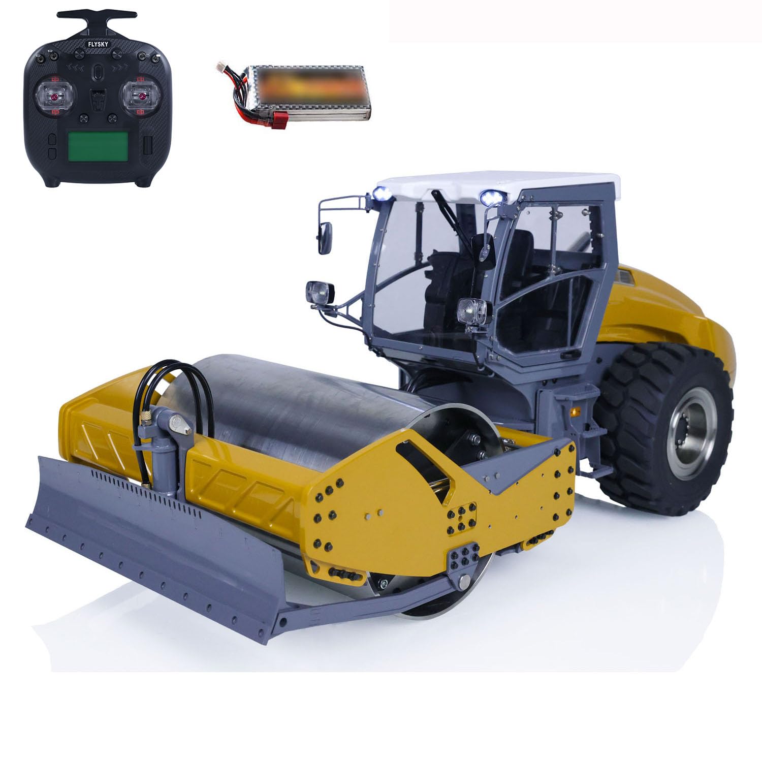 Toucan RC Hobby Lesu Metal 1 14 RC Hydraulic Road Roller Aoue-H13I RTR Remote Control Car Model