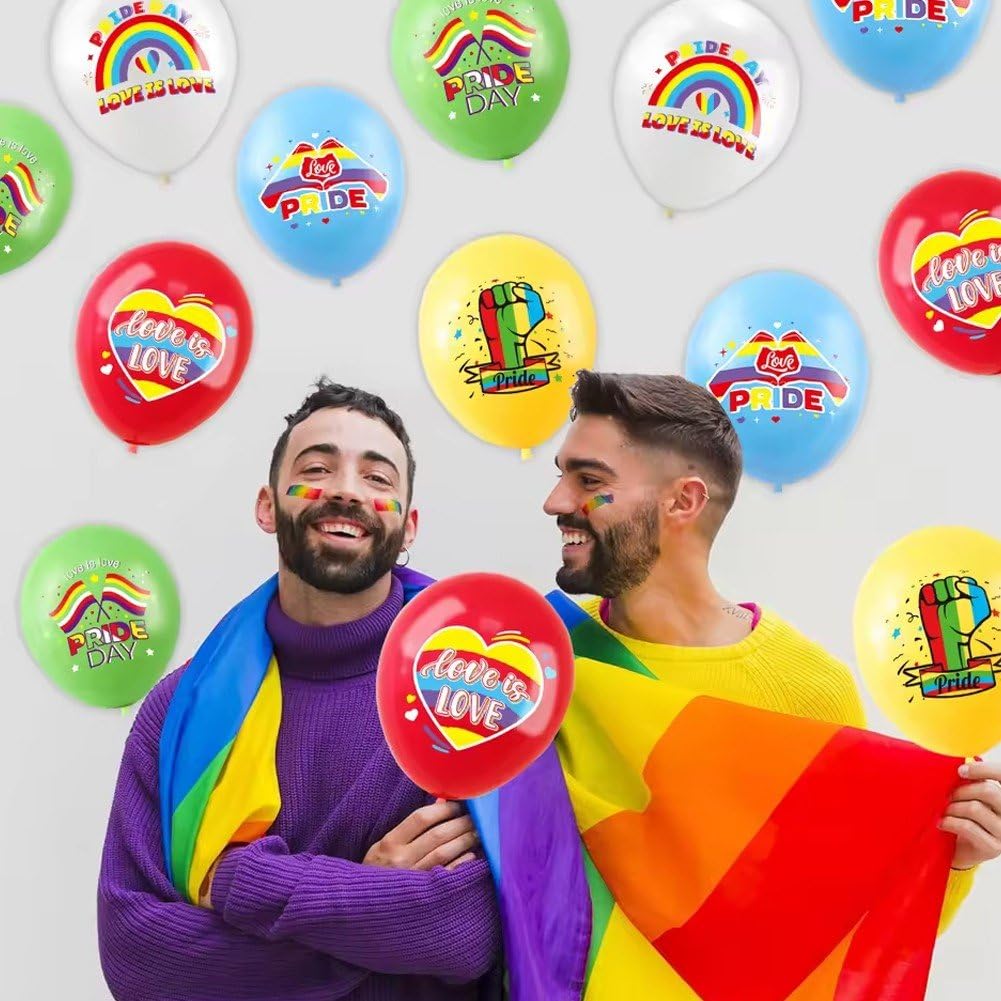 30 LGBT Gay Pride Pride Rainbow Day, LGBTQ Gay Pride Party Decorations And Accessories