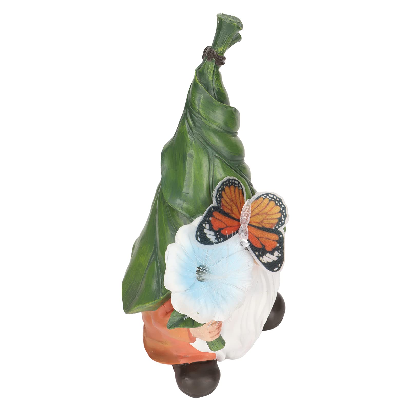 Pilipane Gnomos de jardín Lindos Elfos Enanos luz decoración al Aire Libre Estatua de Resina para decoración de jardín Regalos de inauguración de la casa 12,2 Pulgadas de Alto