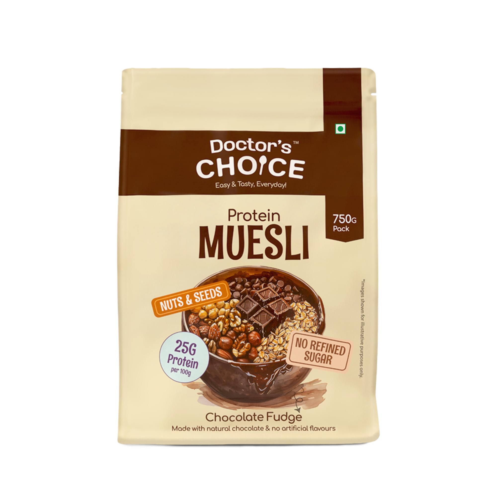 DC DOCTORS CHOICE High Protein Multigrain Muesli 750g 25 g - Image 1