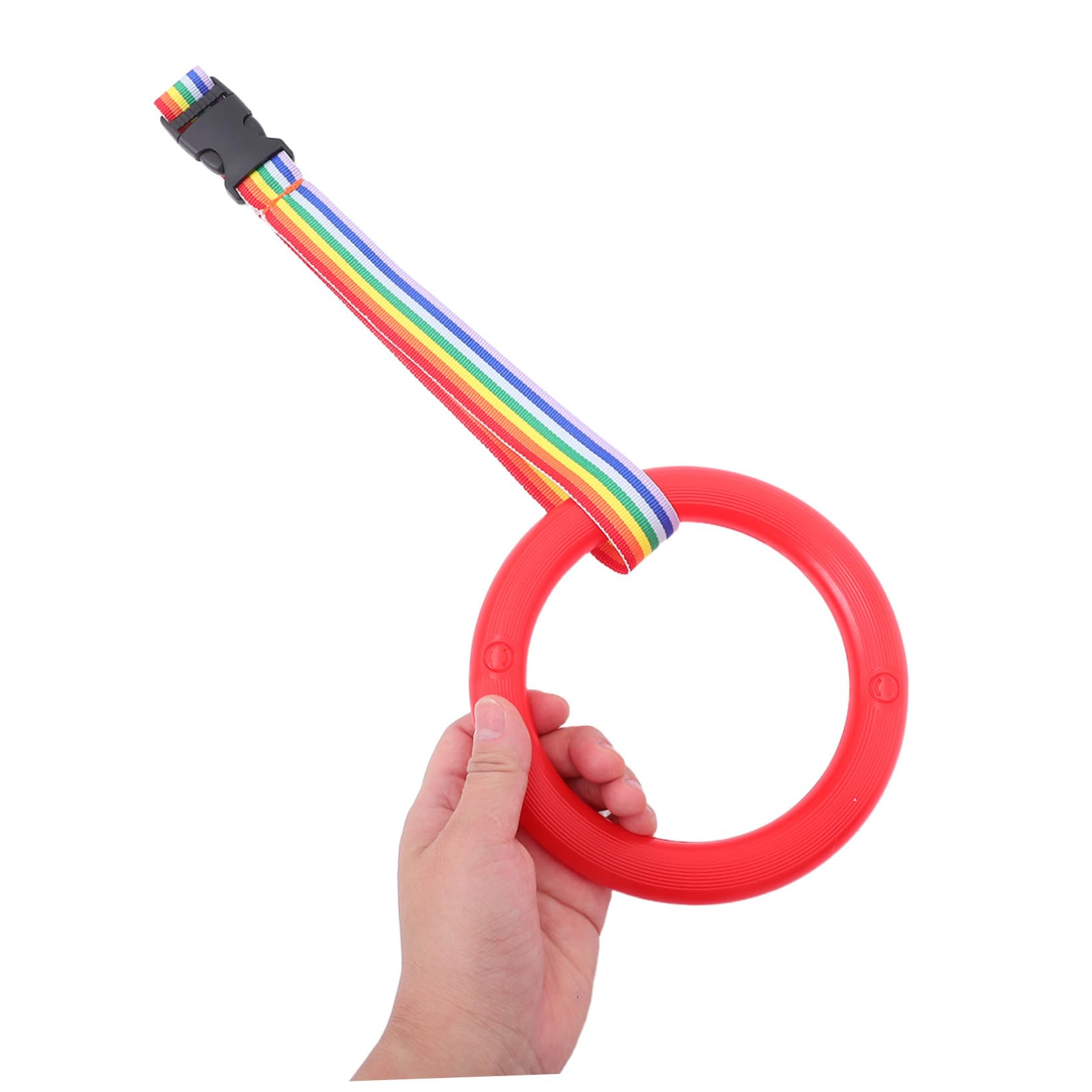 12 Piezas Cuerda para Caminar Desmontable con Asas Redondas para Cuerda de Seguridad Antipedida con Anillas de Plástico Amarillas Azules Rojas para Aula Preescolar y Actividades al