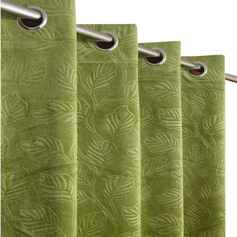 MD FashionMD FASHION MEDICING Solid Plain Curtains for Blackout Curtains for Living Room and Office,7 feet,Set of 4, Grey