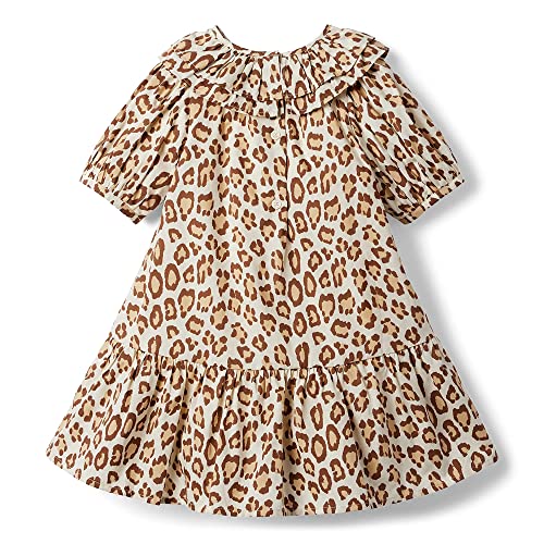 Janie and Jack Girl's Snow Leopard Print Dress (Toddler/Little Kids/Big Kids)2