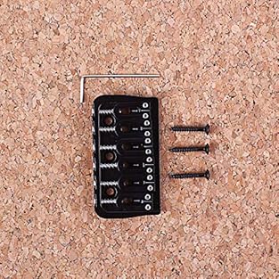 This fixed bridge is for a string through the body design This is a very solid,well made heavy part This would work great on as a hardtail Strat or Tele replacement,or upgrade Upgrade your current bridge with this professional quality replacement par...