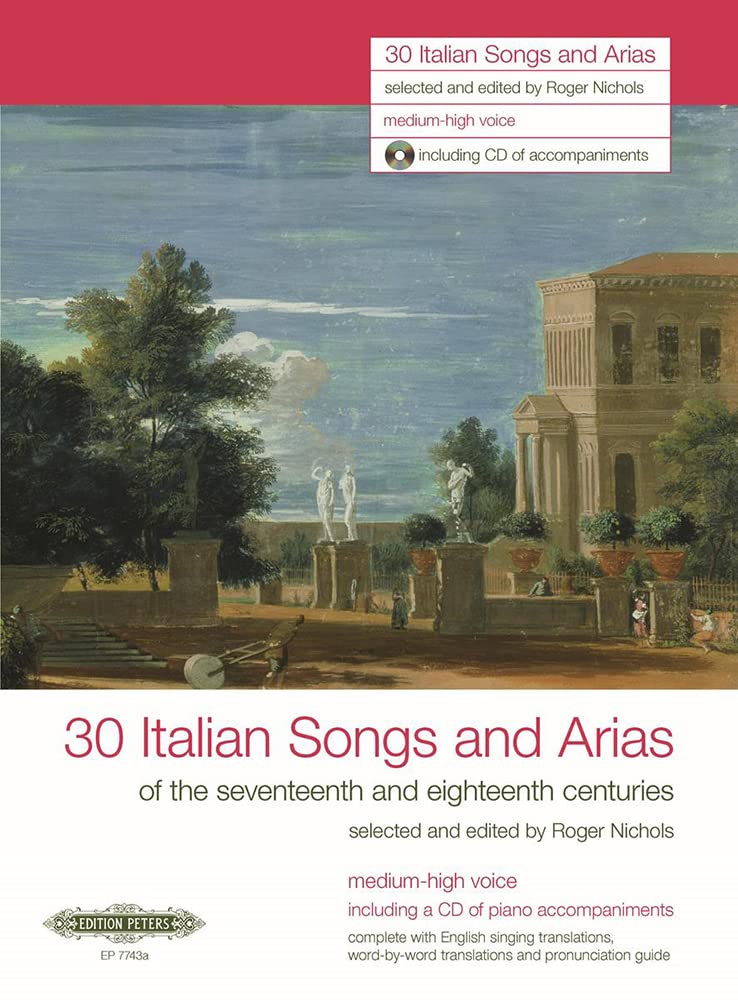 30 Italian Songs and Arias high voice or medium voice and piano with Audio