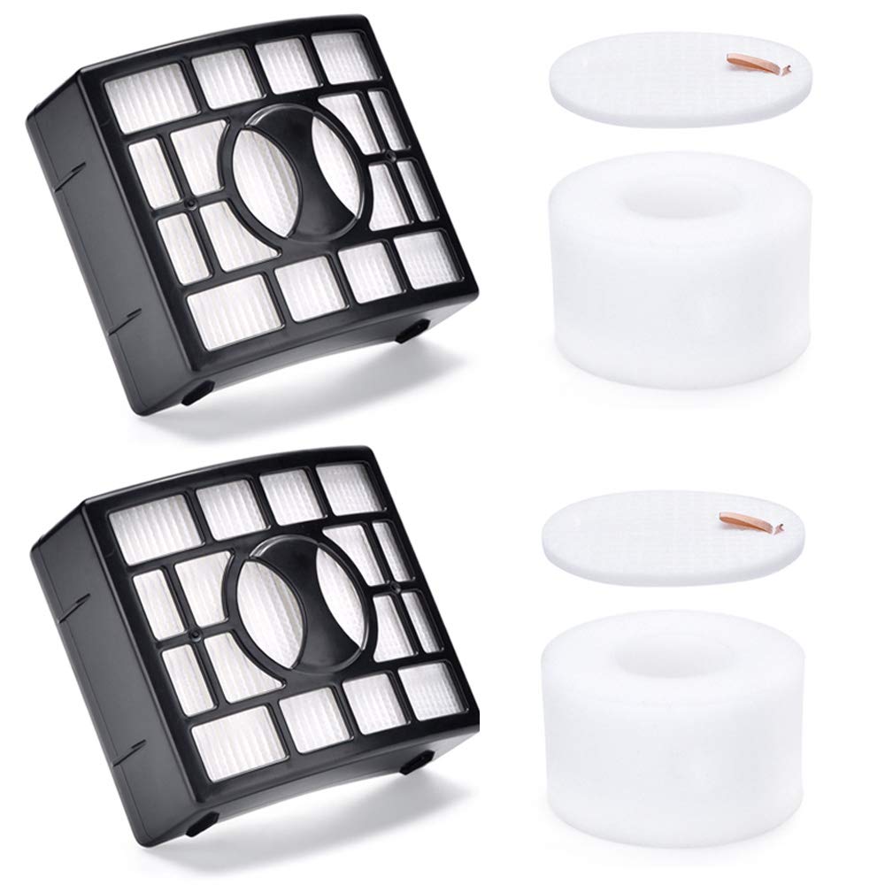 Amison Foam & Felt Filter Replacement Kit for Shark Rotator Powered Lift-Away Speed Vacuum NV650/NV650W/NV651/NV652/NV750/NV750REF/NV750W /NV751/NV752/NV753/XFF650/XHF650, 2 Packs