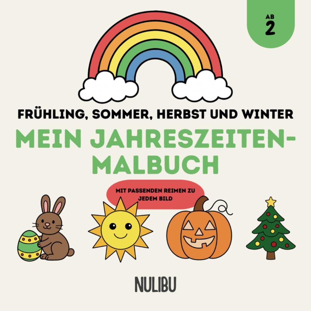 Mein Jahreszeiten-Malbuch: Frühling, Sommer, Herbst und Winter