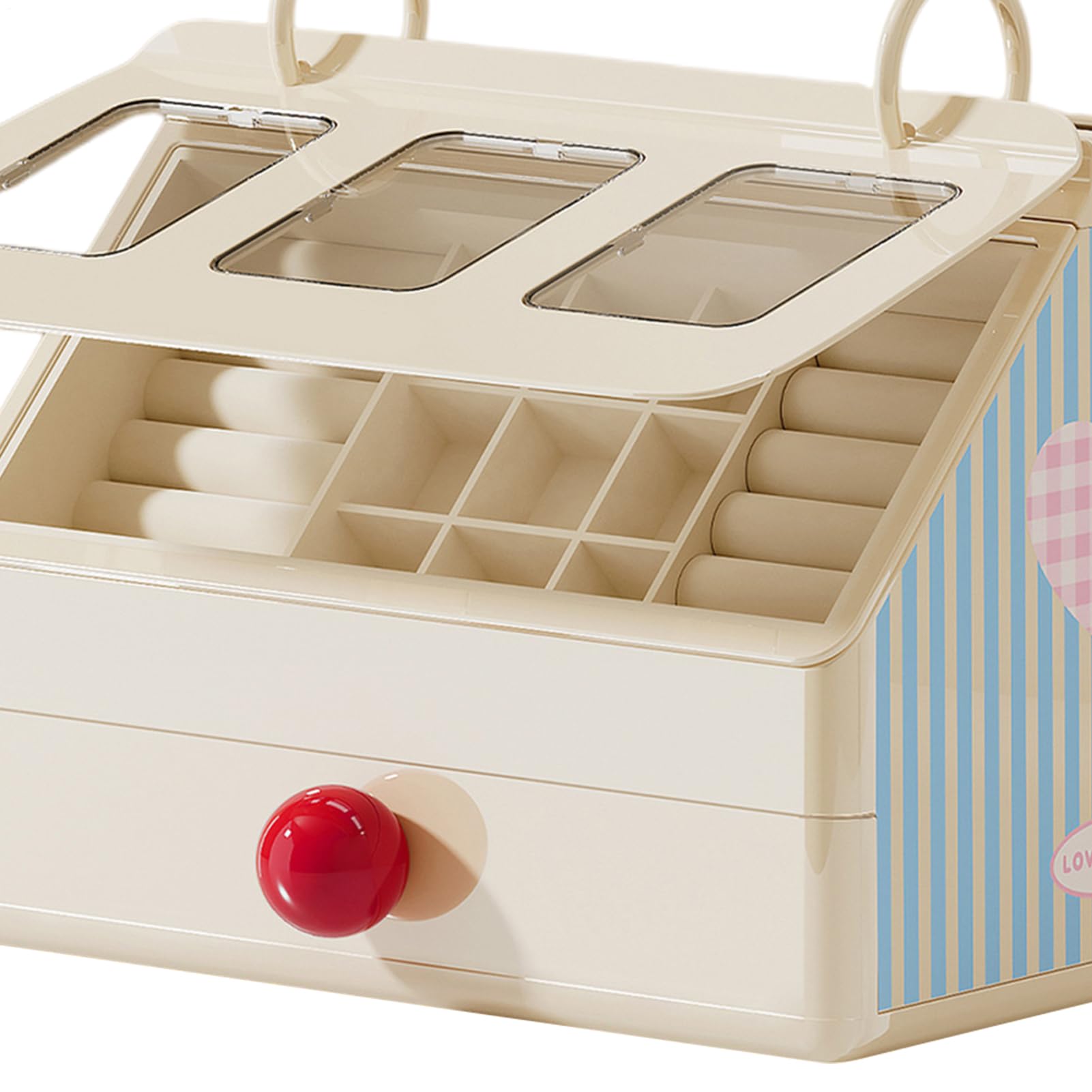 Skrzynka Na Biżuterię Dla Nastolatek Wielofunkcyjna Urocza Skrzynka W | Organizer Na Kolczyki Dla Dzieci Córki Rodziny Przyjaciół Na Bransoletki Naszyjniki Biurko