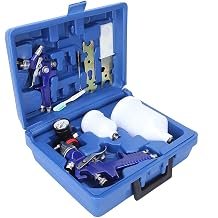 HVLP Spray Gun 0.8/1.4 mm Nozzles, 600/125 ml Cups