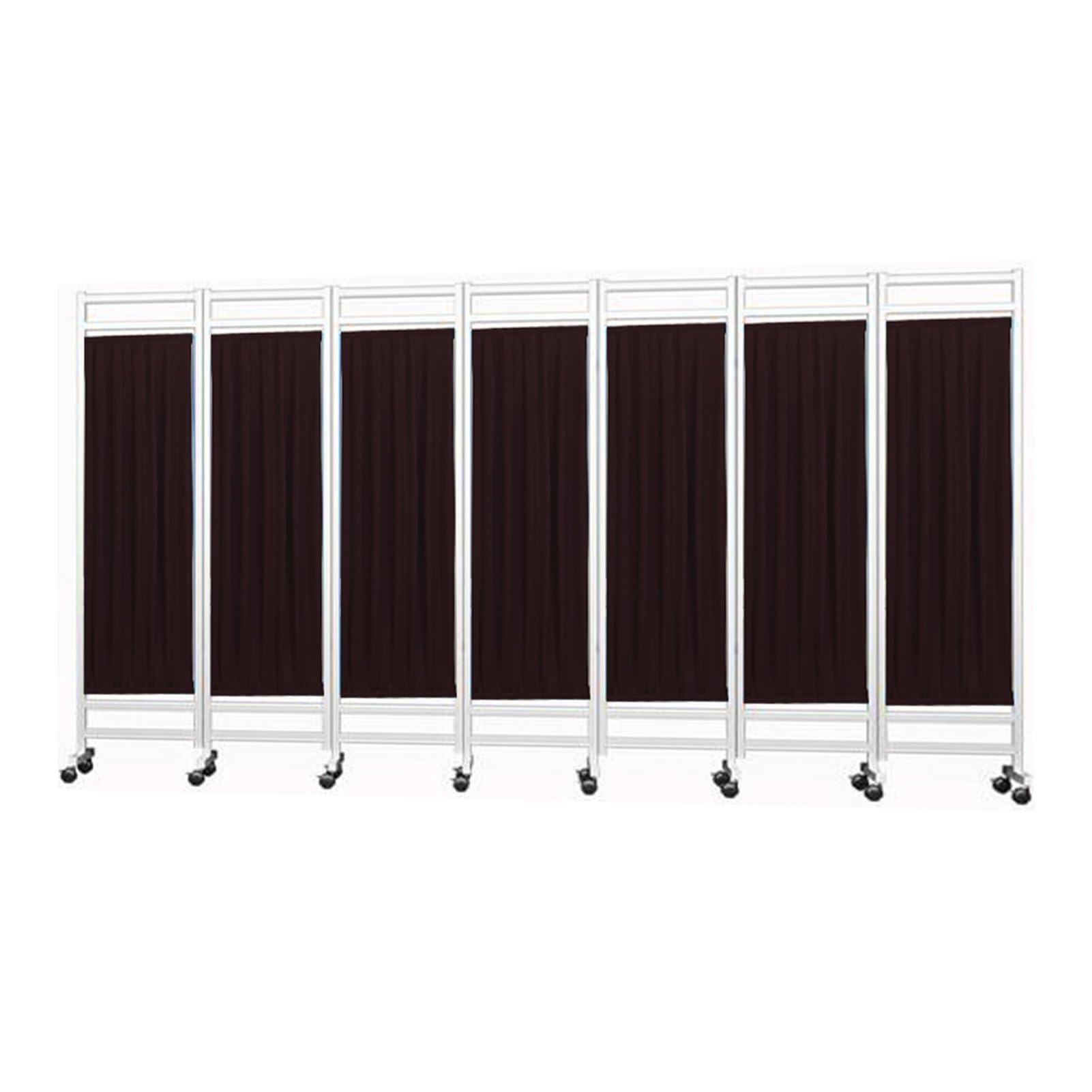 7-Panel Portable Medical Privacy Screen/Room Divider – Freestanding Partition For Hospital Wards, Beauty Salons, And Wellness Centers; Space-Saving Foldable Iron Frame(Color-3)