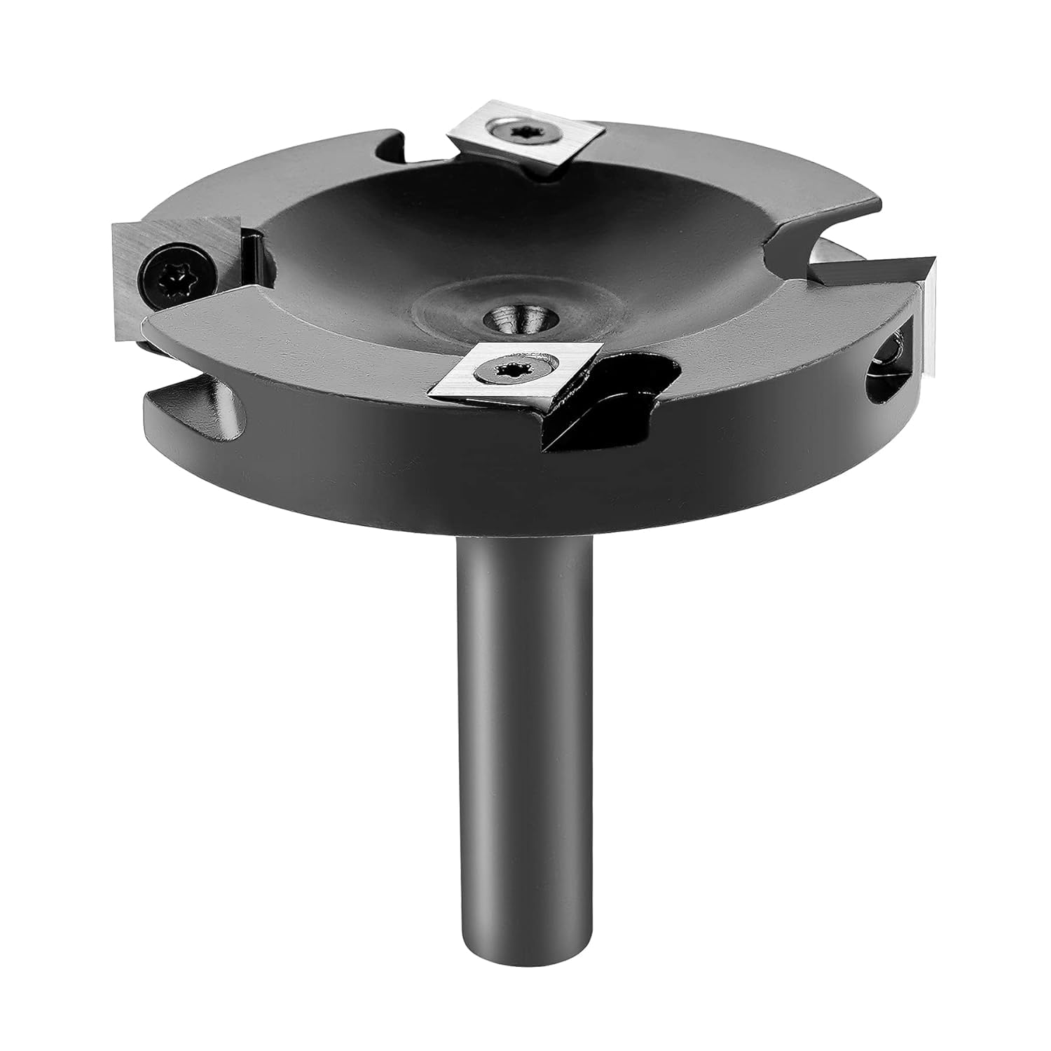 YANSYUAN CNC Spoilboard Surfacing Router Bit,1/2" Shank 3" Cutting Diameter,2+2 Slab Flattening Router Planer Bits,Router for Woodworking Mill Planing