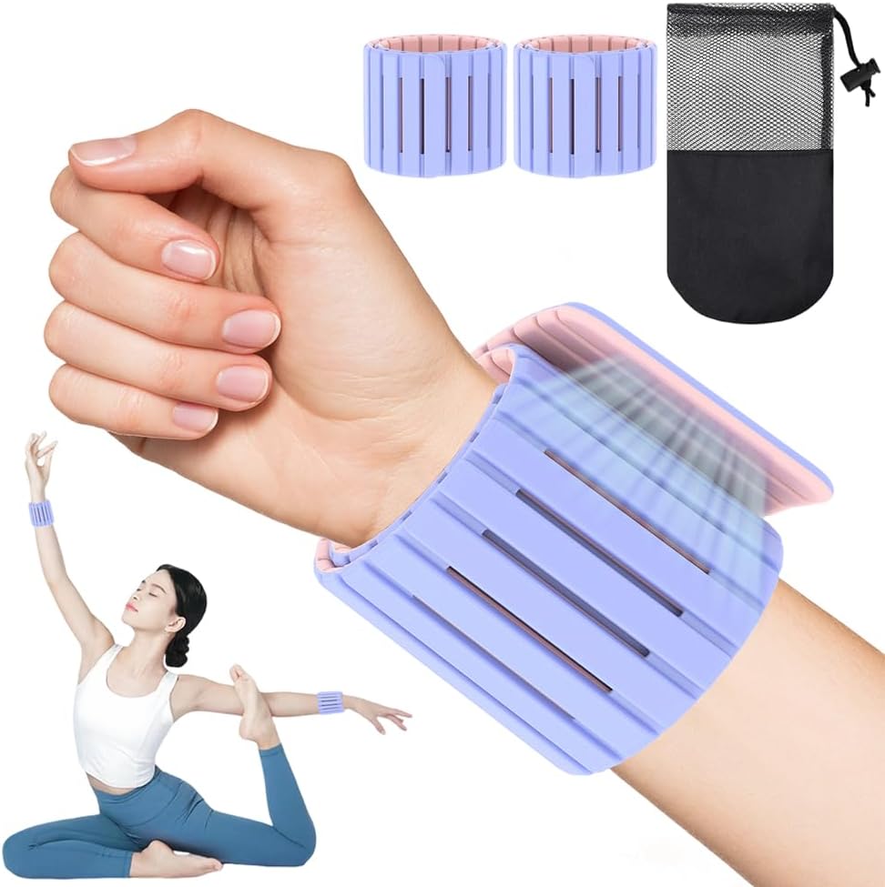 New Upgraded Magnetic Ankle Weights for Women & Men, Wrist Weights,Silicone Waterproof, Non-Slip, Easy Wear, Adjustable, Ideal for Jogging/Yoga/Arm & Leg Weights Pilates & More（2 Pack ）