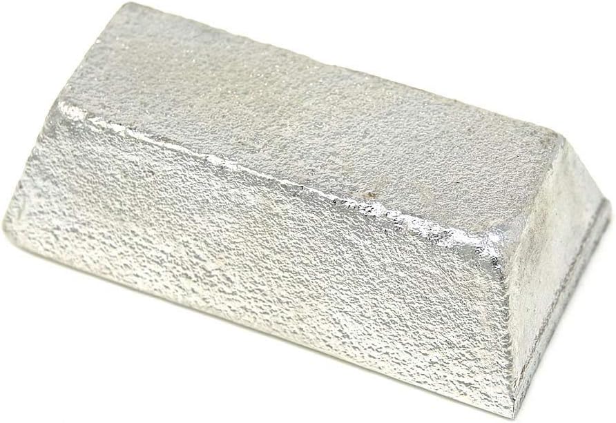 MS MetalShipper 97LF Fine Detail Pewter Ingot (2lbs - 97% Tin 2.5% Bismuth 0.5% Copper)
