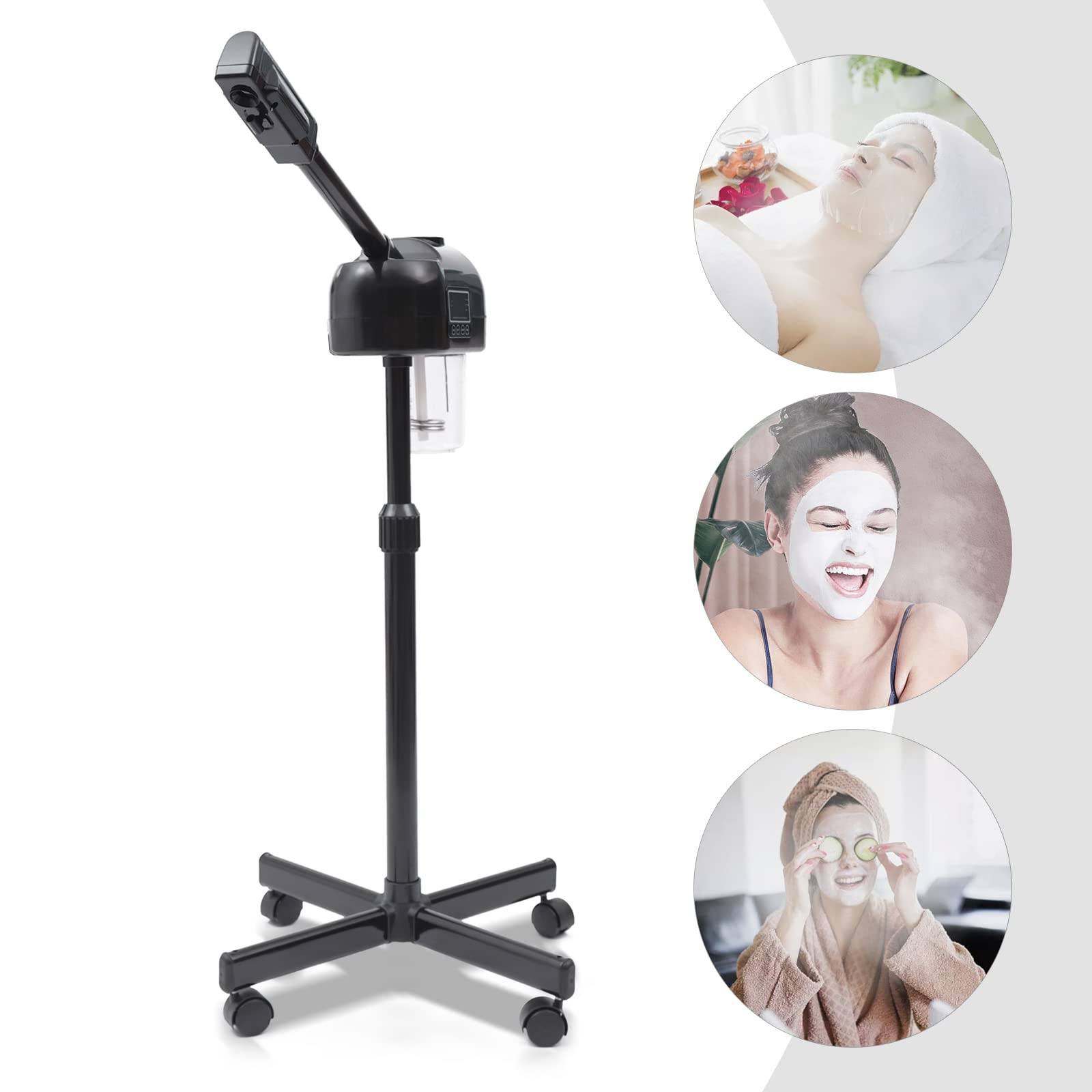 Vaporizador facial vertical, sauna facial, spa, humectante, vaporizador, salón de belleza, dispositivo de vapor, limpiador de poros, máquina de spa de vapor
