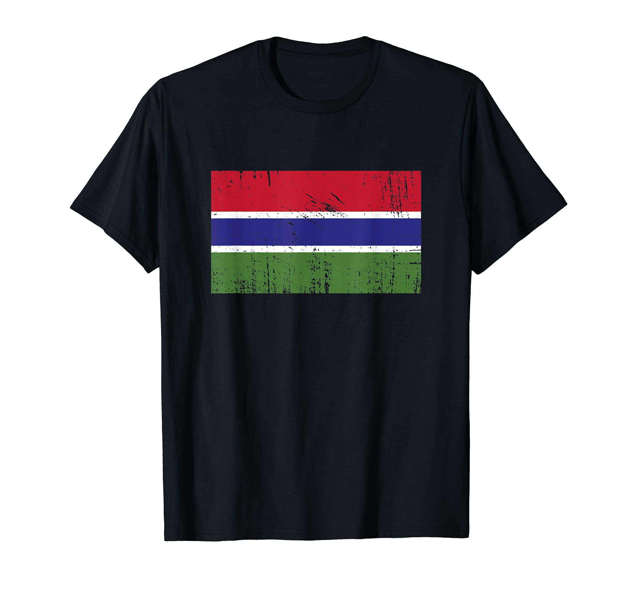 Vintage Banner Fan The Gambia Flag Retro T-Shirt