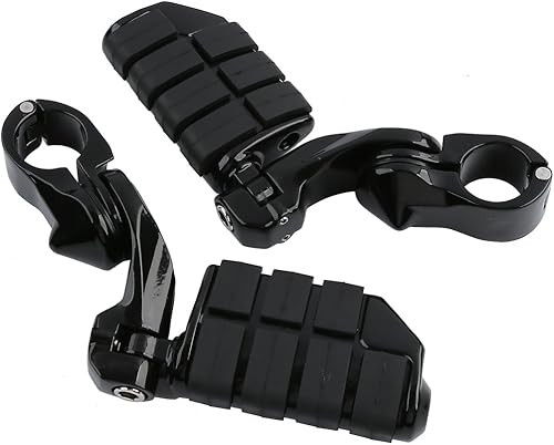 Miniatura 7 de TCMT Juego de estriberas cortas para motocicleta, juego de soporte para reposapiés para Harley Touring Road King Street Glide Road Glide Electra