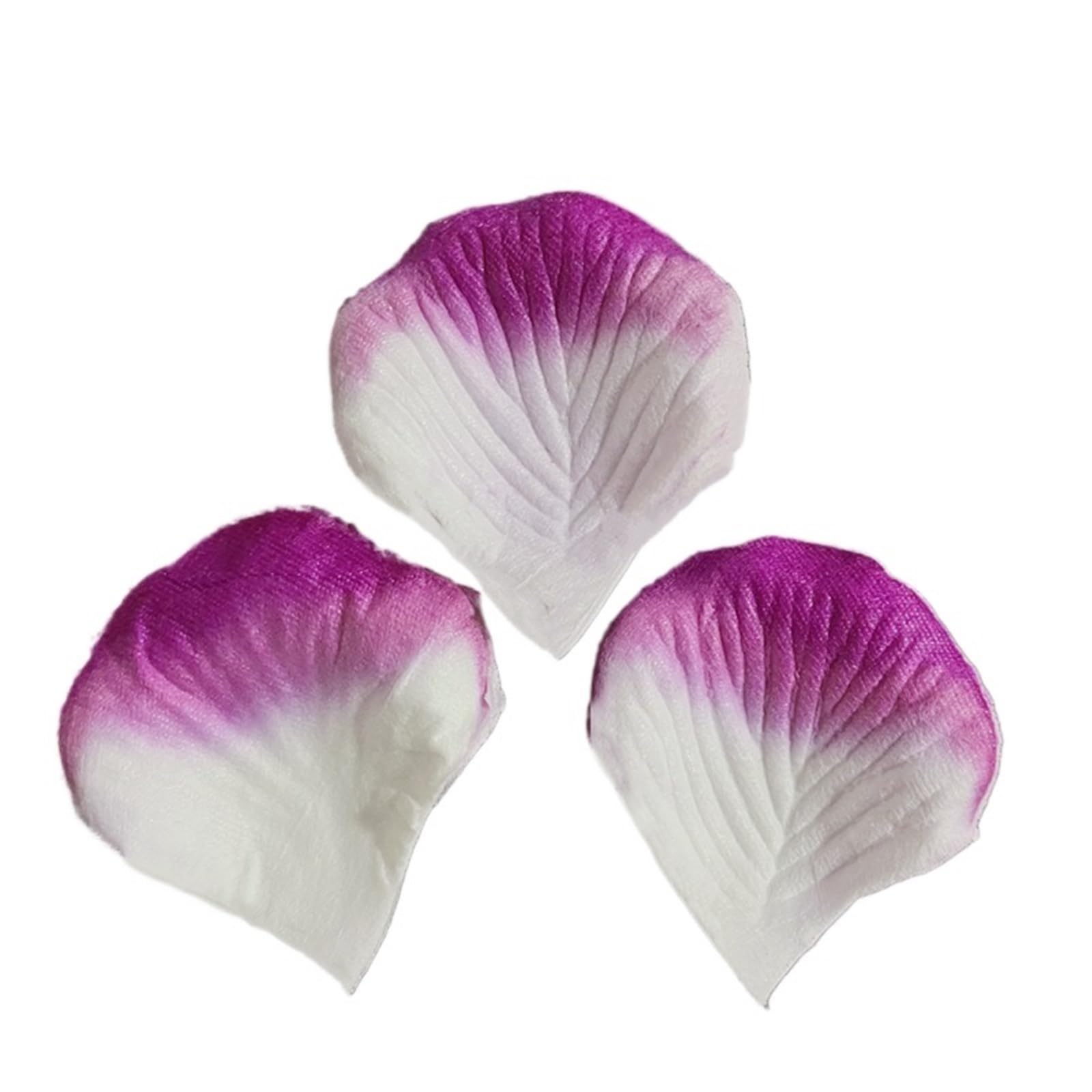 1000/3000 Stücke Rosenblätter for Hochzeitsfestdekoration Romantische Künstliche Rose Blume for Hochzeitsgehweg Teppich Dekoration 5 * 5 cm den Tischaufsatz, Geburtstag(Purple White,3000pcs)