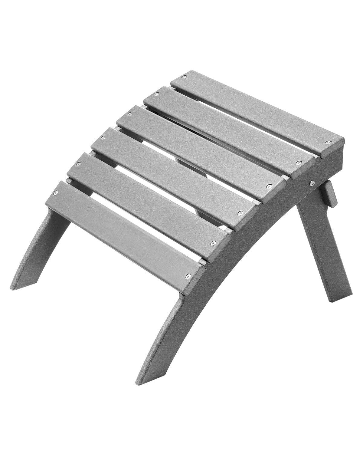 VEVOR Repose-pieds Pliable Adirondack, 547x480x377 mm, en PEHD, Résistant aux Intempéries pour Chaise Adirondack, Montage Facile, pour Extérieur, Patio, Porche, Piscine, Pelouse, Arrière-cour, Gris
