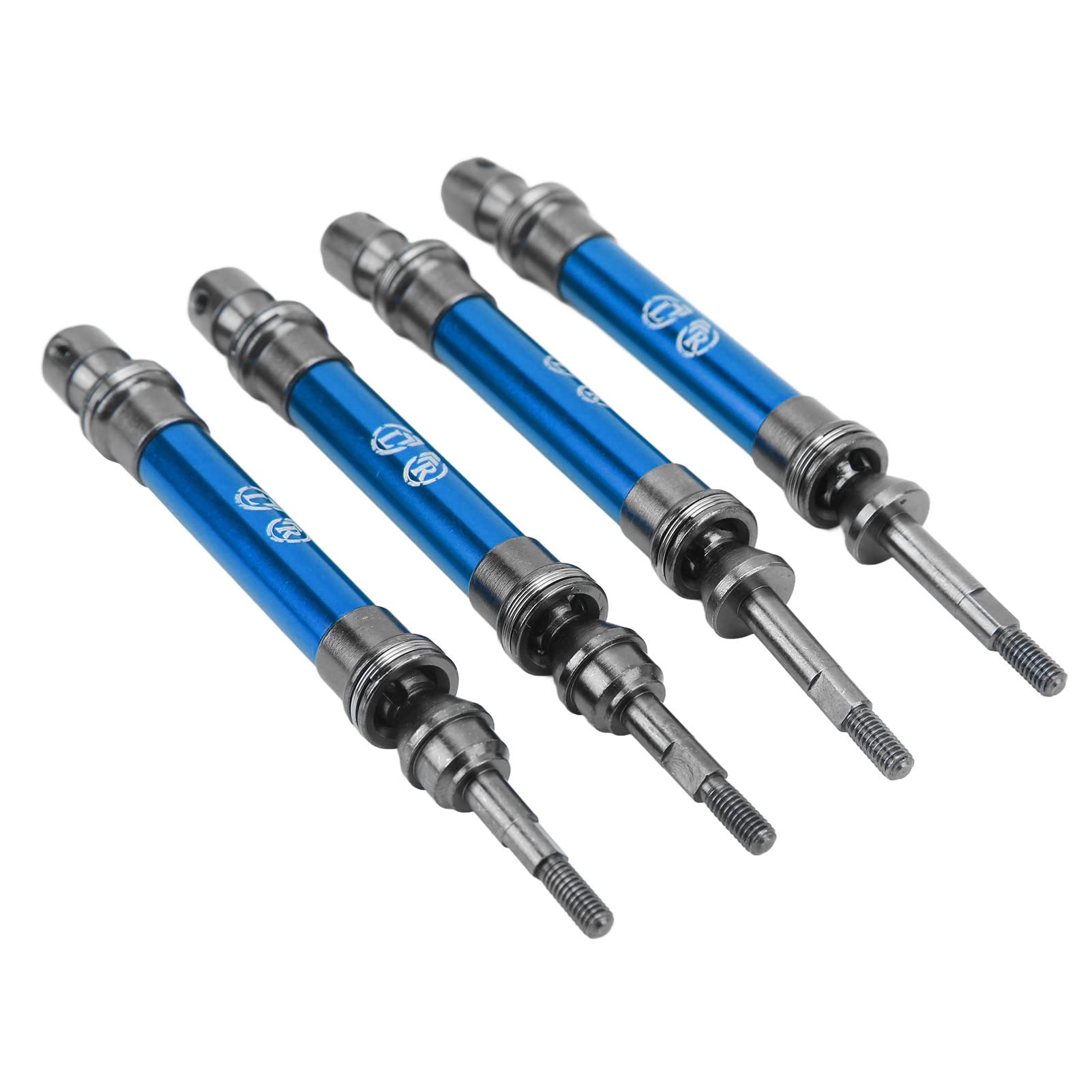 Pwshymi RC Przedni Tylny wał Napędowy Ulepszenie Metalowa oś CVD do Samochodów SLASH 1/10 Stal Premium i Stop Aluminium (Niebieski)