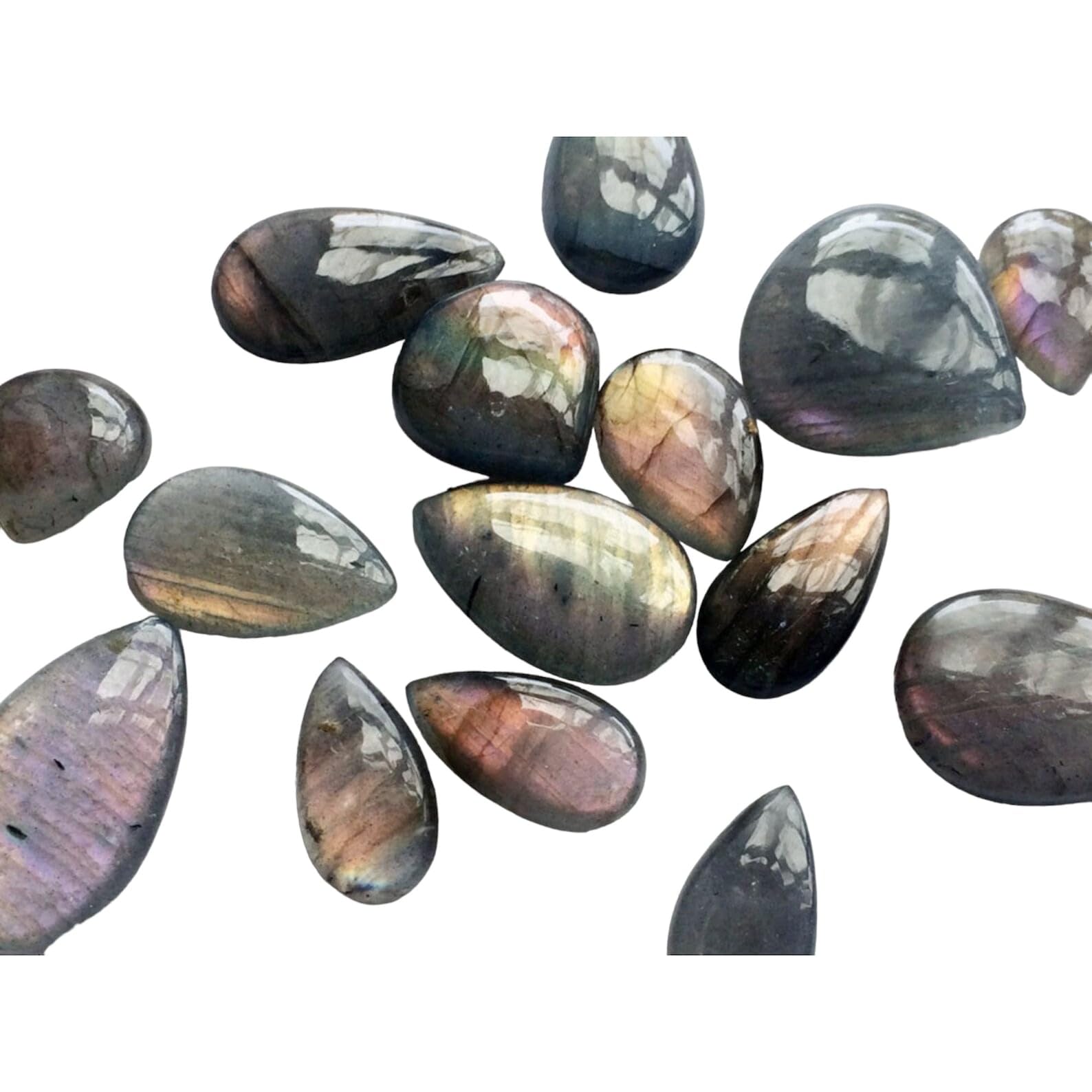 Women's Exquisite Collection of Blue Labradorite Gemstones for Jewelry Making, Rings, Necklaces