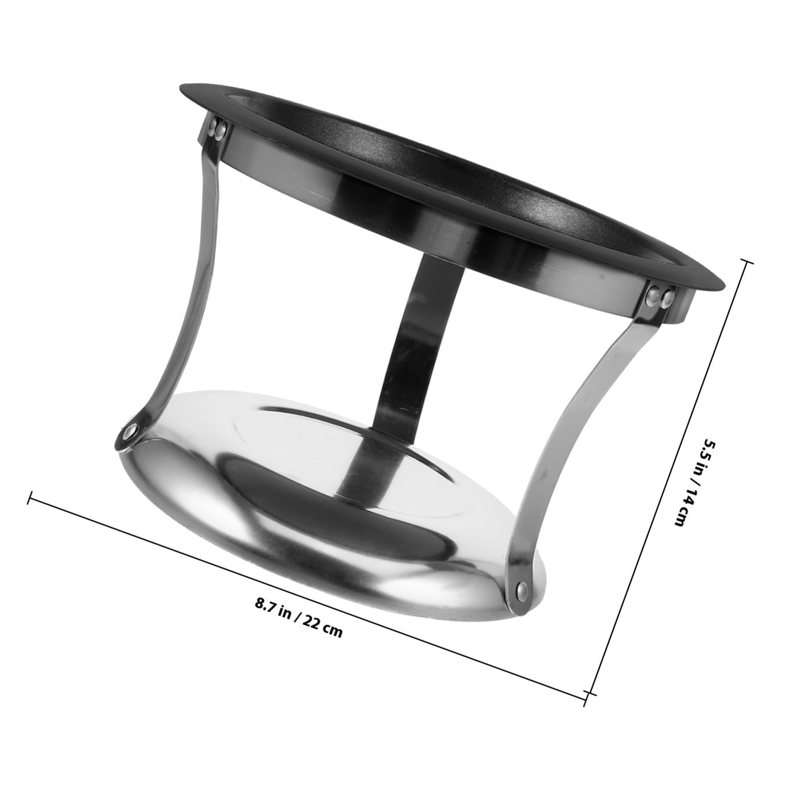 Healeved Edelstahl Buffet Warmhalteplatte mit Rutschfestem Boden und Deckel Buffet Chafing Dish für Grillpartys Camping Serviertablett Zubehör