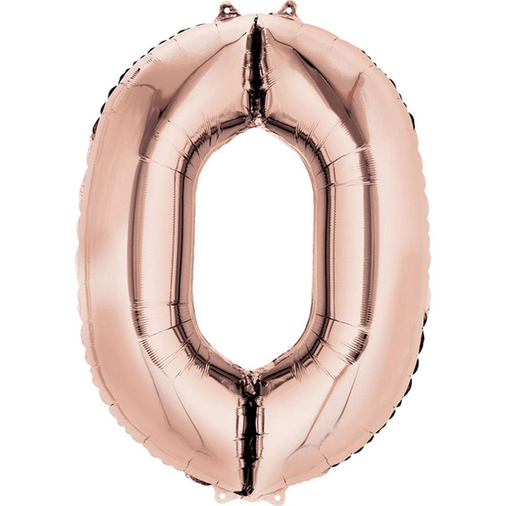 Amscan 3745211 16In: 'A' Rose Gold