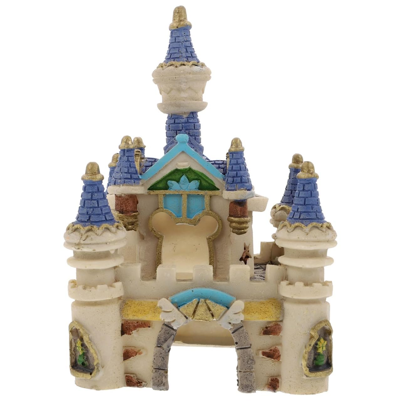 Balacoo Acquario Resina Castello Decorazione Pesce Serbatoio Castello Romano Cave Nascondiglio Betta Pesce Ornamento Accessori