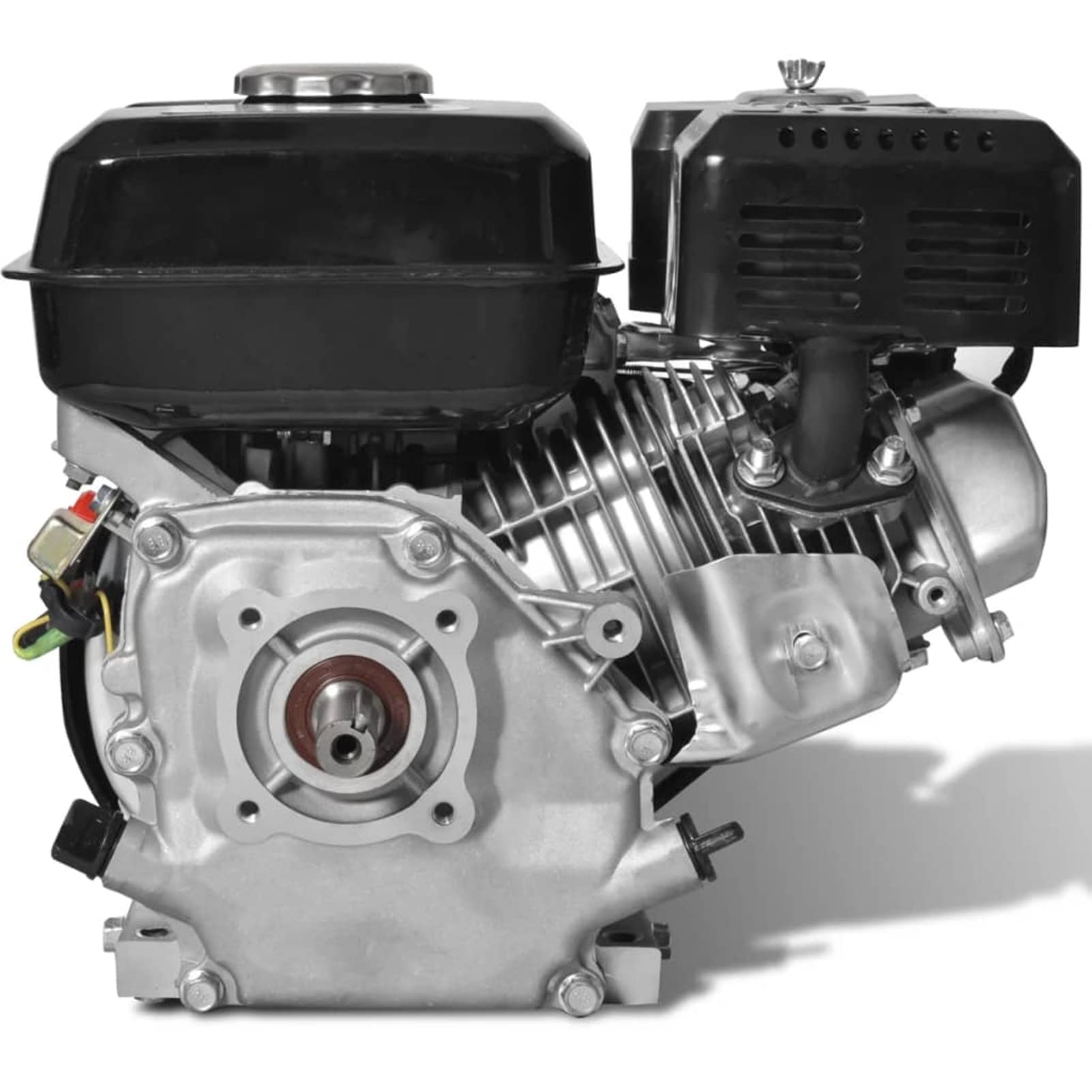 Moteur à Essence Cylindrée 196 CC Moteur à Essence 6,5 CH 4,8 KW Noir