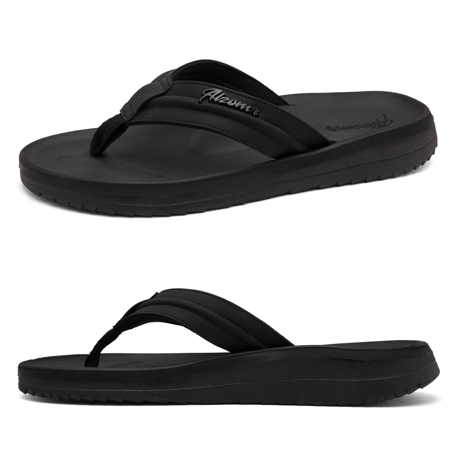 Harxxitd Men's Orthopedic Flip Flops with Arch Support - Non-Slip, Water-Friendly Comfort Beach Sandals - Plantar Fasciitis & Flat Feet Relief Summer Thong Slippers for Pool, Gym, Shower