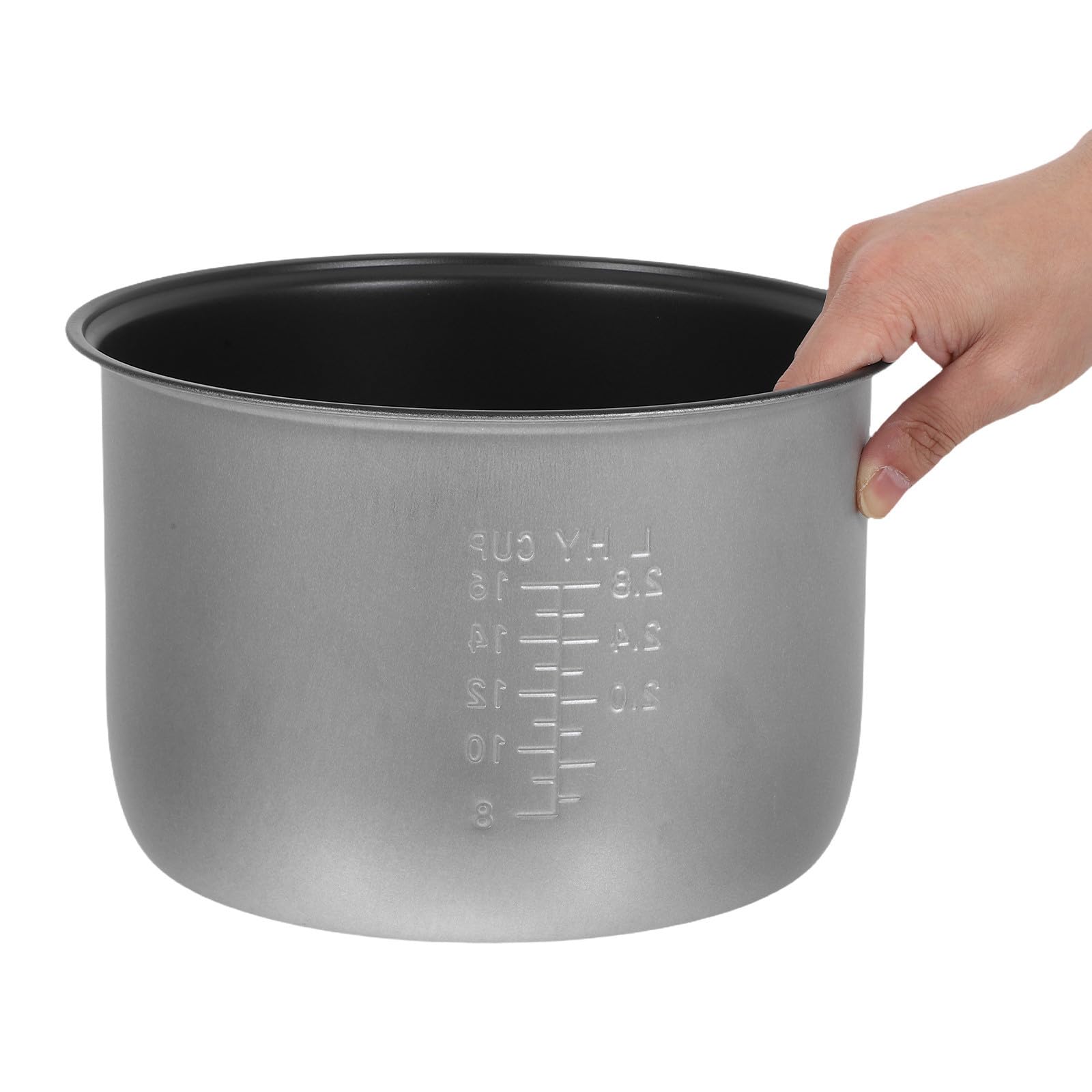 Antihaftbeschichteter Reiskocher Innentopf 6l Aluminium Ersatz Innenschüssel Allgemein Kompatibel für Reiskocher mit Großer Kapazität und Kratzfester Beschichtung