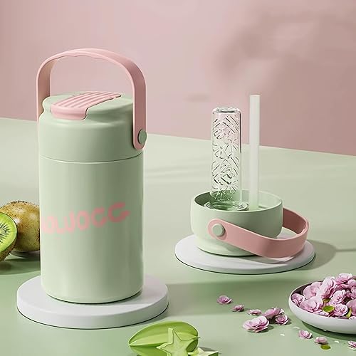 Miniatura 6 de Termo de separación de agua de té de 18 onzas para café, taza grande de viaje con tapa, aislamiento al vacío, bebidas calientes, acero inoxidable