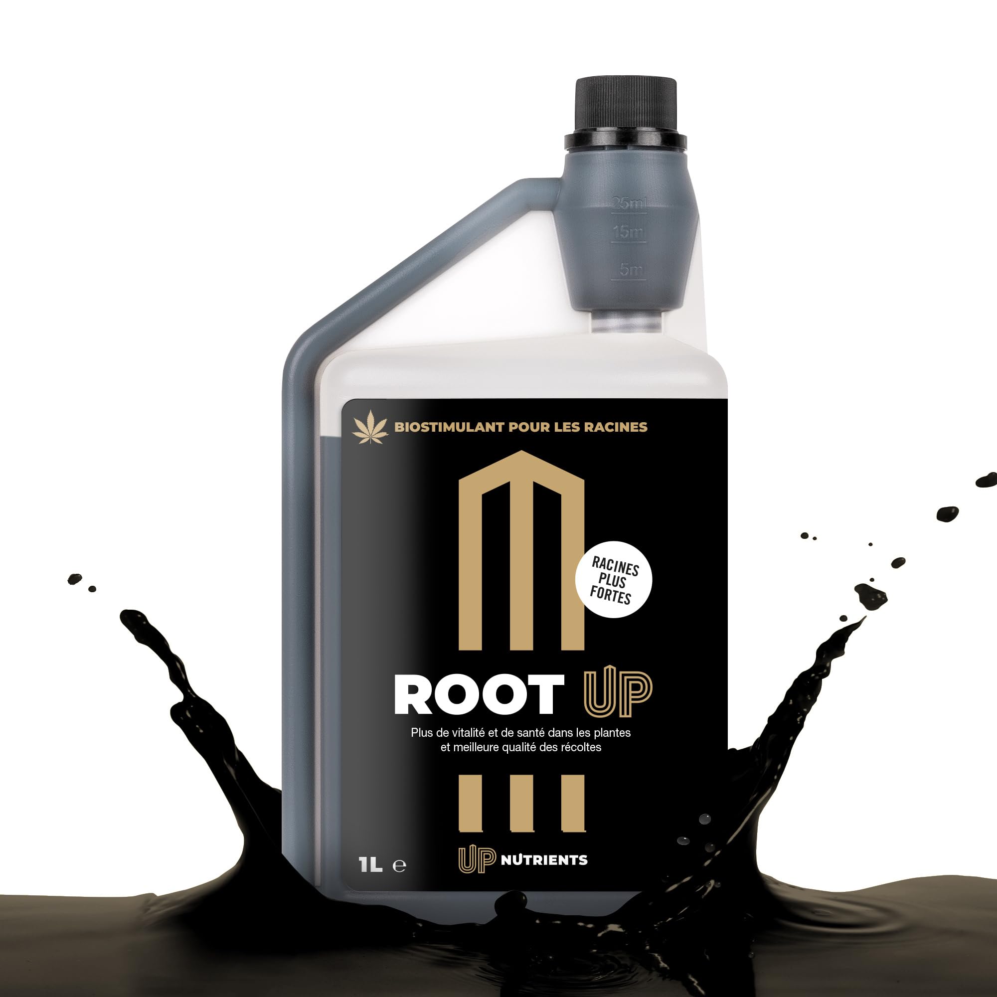 UP NUTRIENTS Bio Stimulateur de racines ROOT UP 1 L Engrais racinaire 100 % organique - Engrais activateur pour racines robustes, grandes et solides