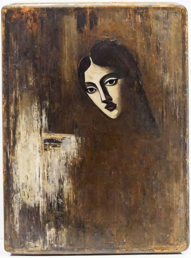 Peinture à l'huile sur toile pour salon moderne 58 x 90 cm