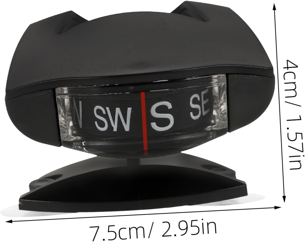 Car Compass Guide Ball Dash Mount Navigation Compass for Dashboard All Vehicle Types