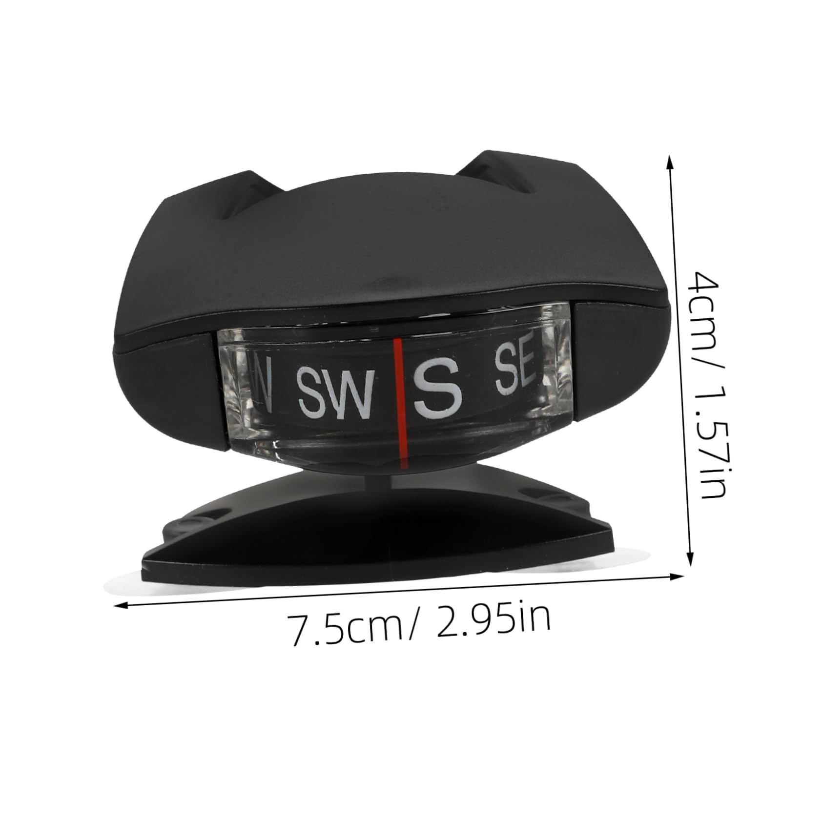 FUNOMOCYA Car Compass Guide Ball Dash Mount Navigation Compass for Dashboard All Vehicle Types