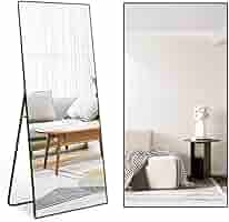 Amazon.co.jp: ミラエート 全身鏡 北欧 姿見鏡 飛散防止 全身ミラー