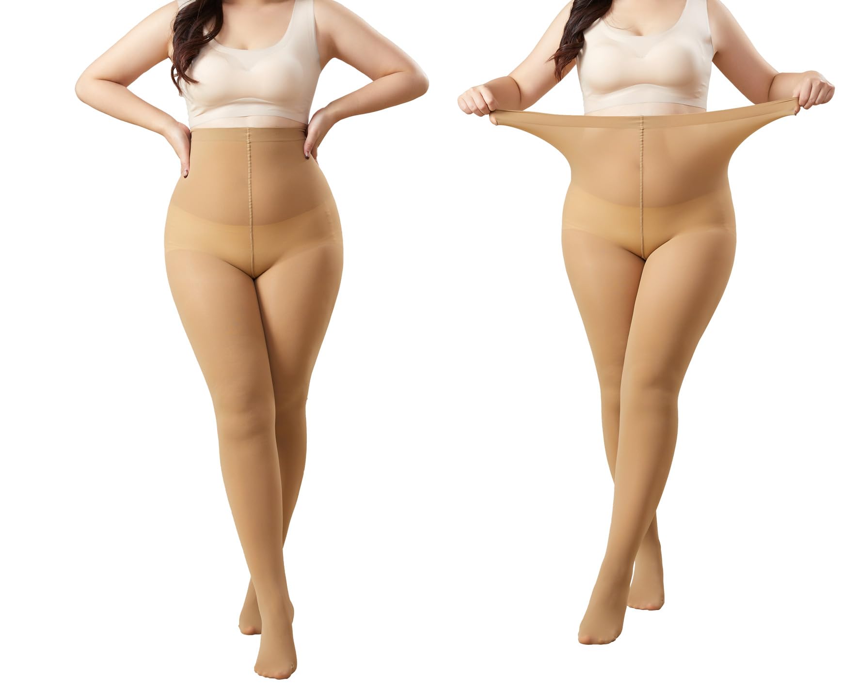 MOOCHI Plus Size Opaque Tights
