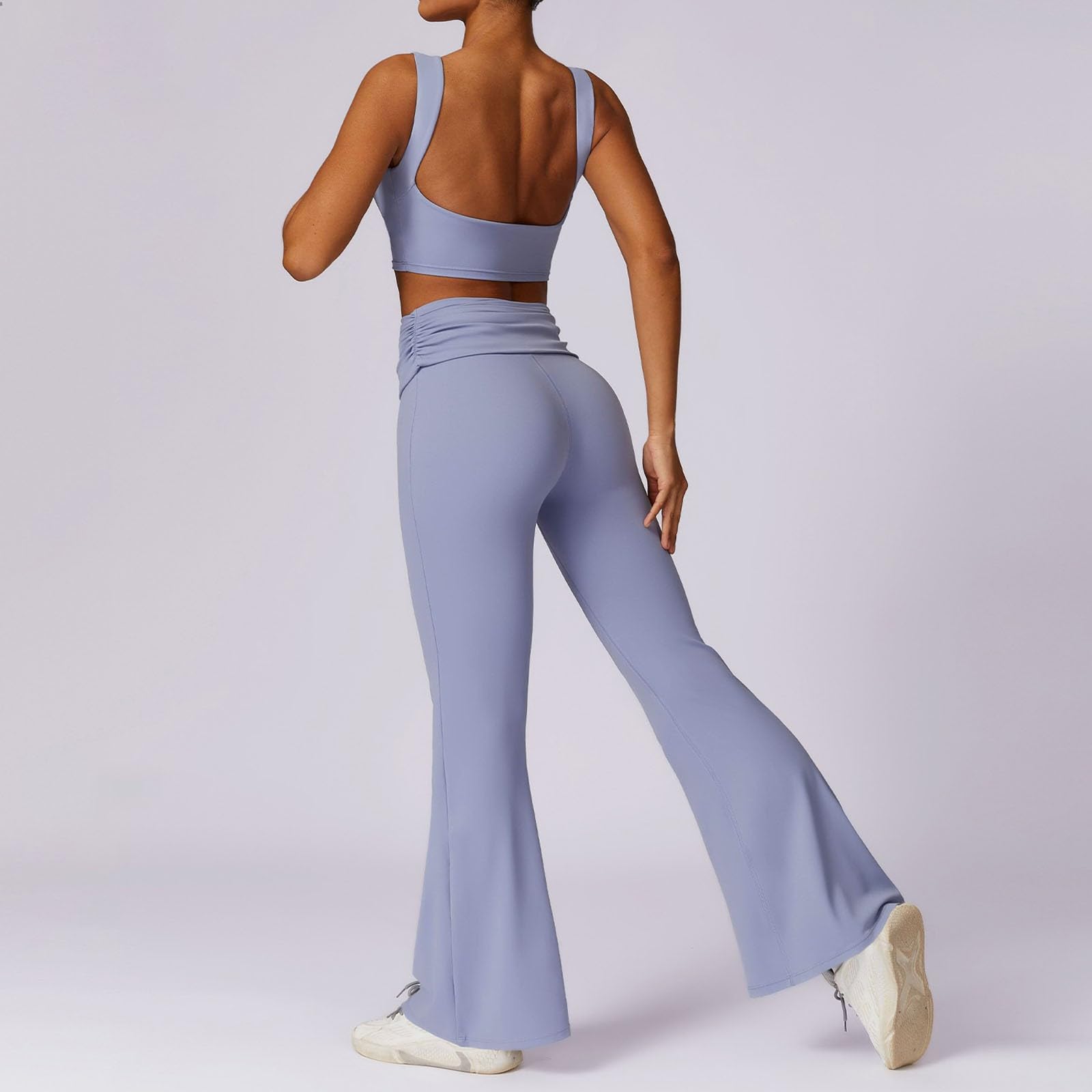 Generisch Conjunto de deporte para mujer, traje de yoga para mujer, traje de yoga, transpirable, de secado rápido, ropa de fitness