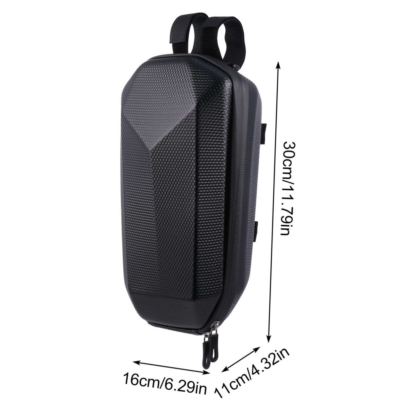 Roller Lenkertasche Eva Schwarz mit Reißverschluss