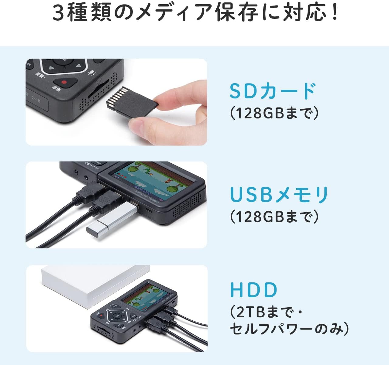 会員別最大p4倍 7 Hdmiメディアレコーダー 送料無料 4k30p録画対応 3 5インチモニター テック 18限定