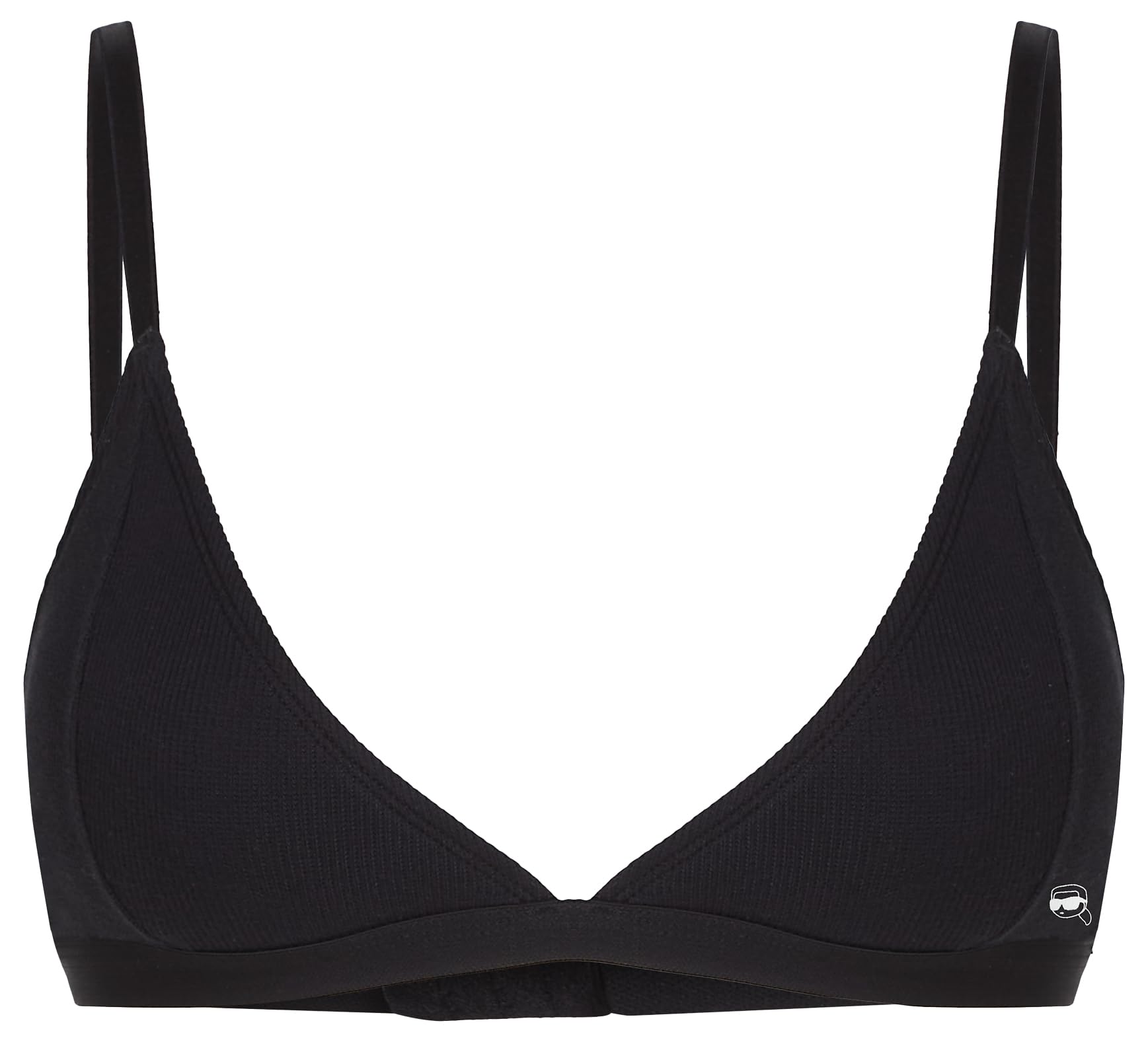 Karl Lagerfeld Mujer Ikon Rib Padded Bralette