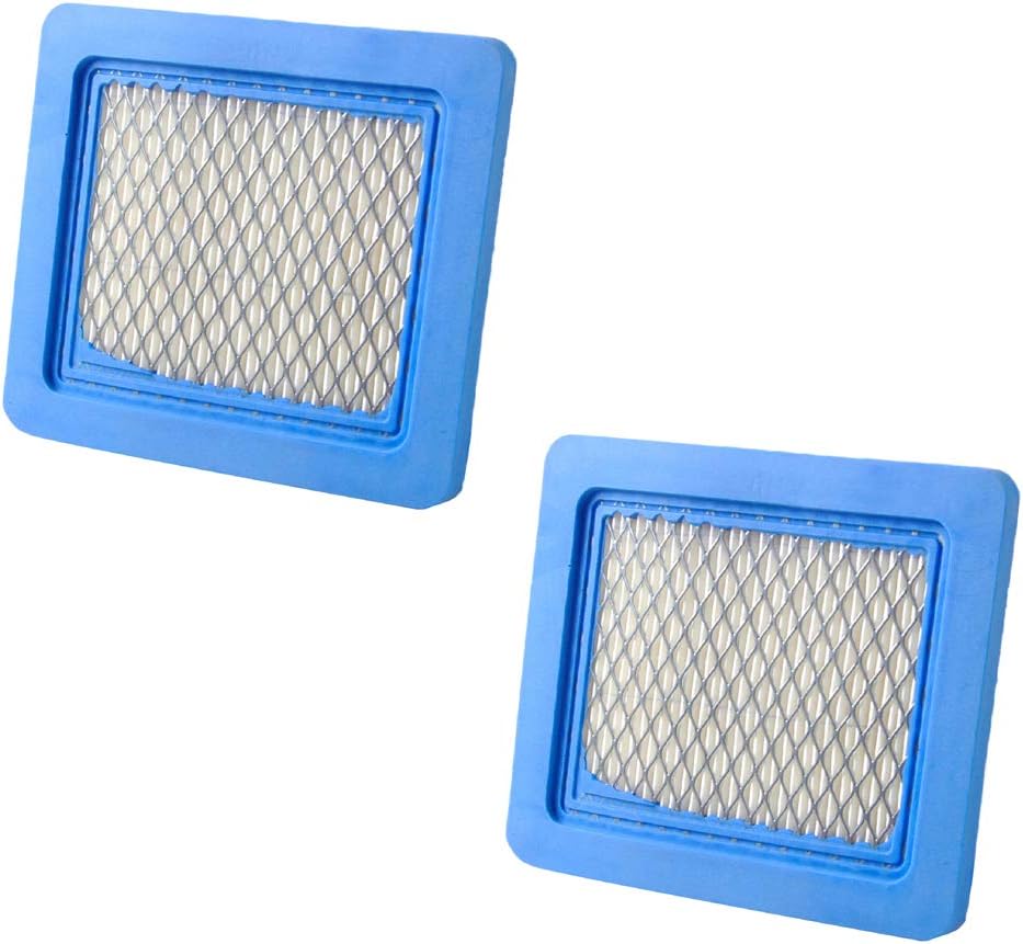 (2 Pack) Air Filter Replaces Briggs & Stratton # 491588S Flat Air Filter Cartridge